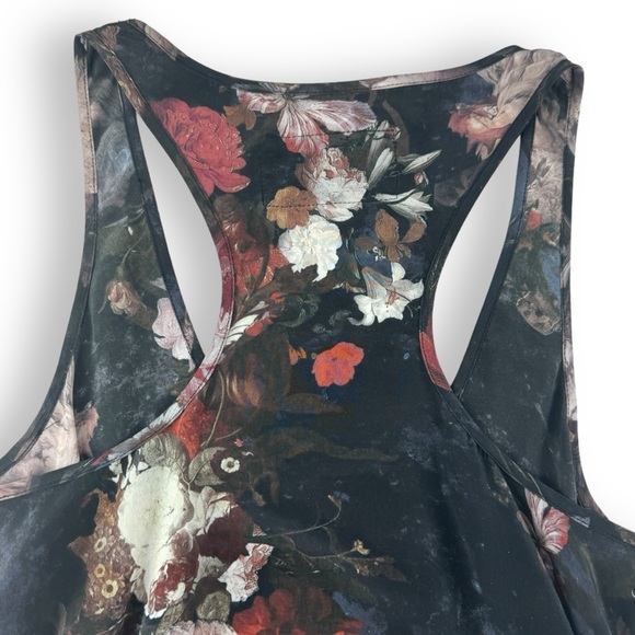 AllSaints Lost Game Racer Vest tank top bird floral All Saints size 8 100% silk - Picture 6 of 10